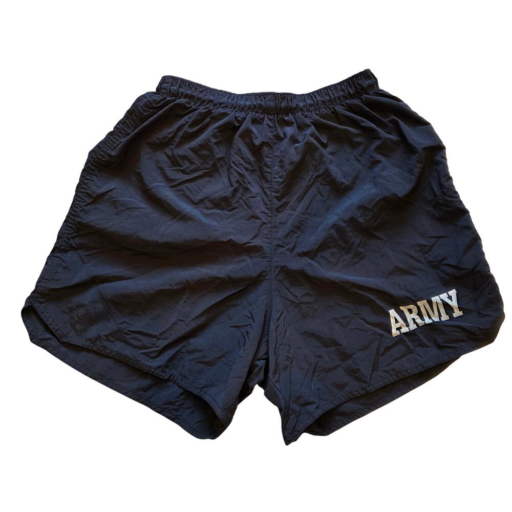 Soffe US Army APFU Physical Fitness Training Shorts Black Silver Men's Medium